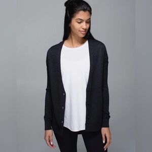 Lululemon Classic Navy Women's Cardigan Sweater Size Small 4/6